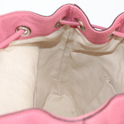 Gucci Bamboo, Pink, Leather, backpack