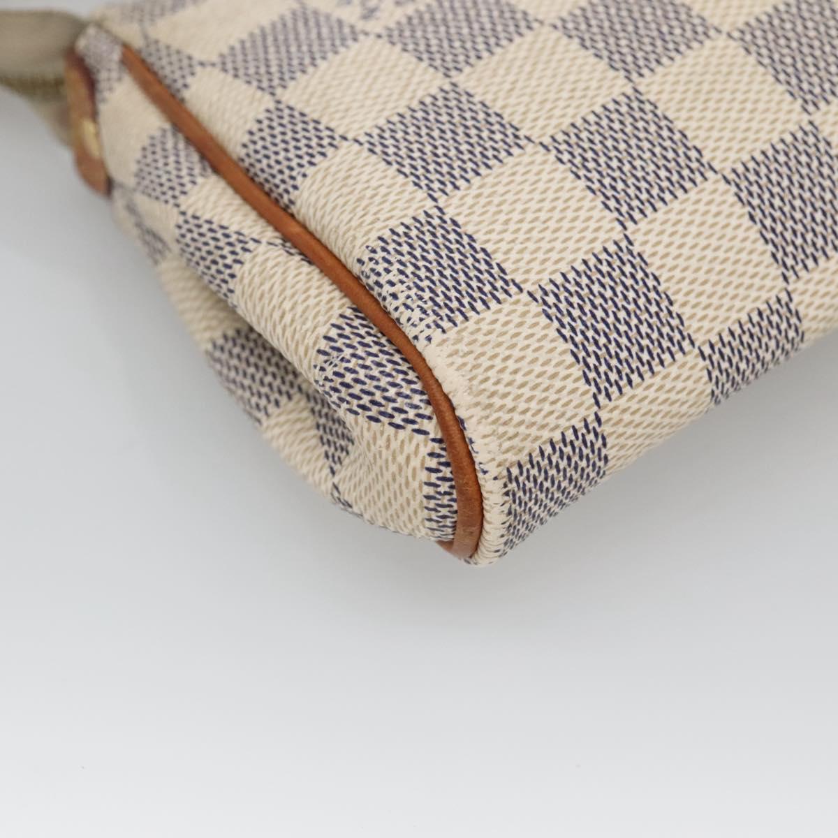 Louis Vuitton Eva, White, Canvas, shoulder