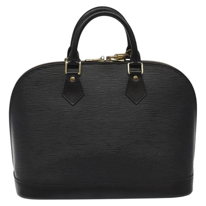 Louis Vuitton Alma, Black, Leather, handbag