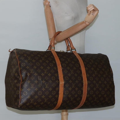 Louis Vuitton Keepall 60, Black, Canvas, travel