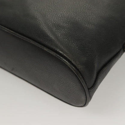 Chanel Coco Mark, Black, Leather, tote