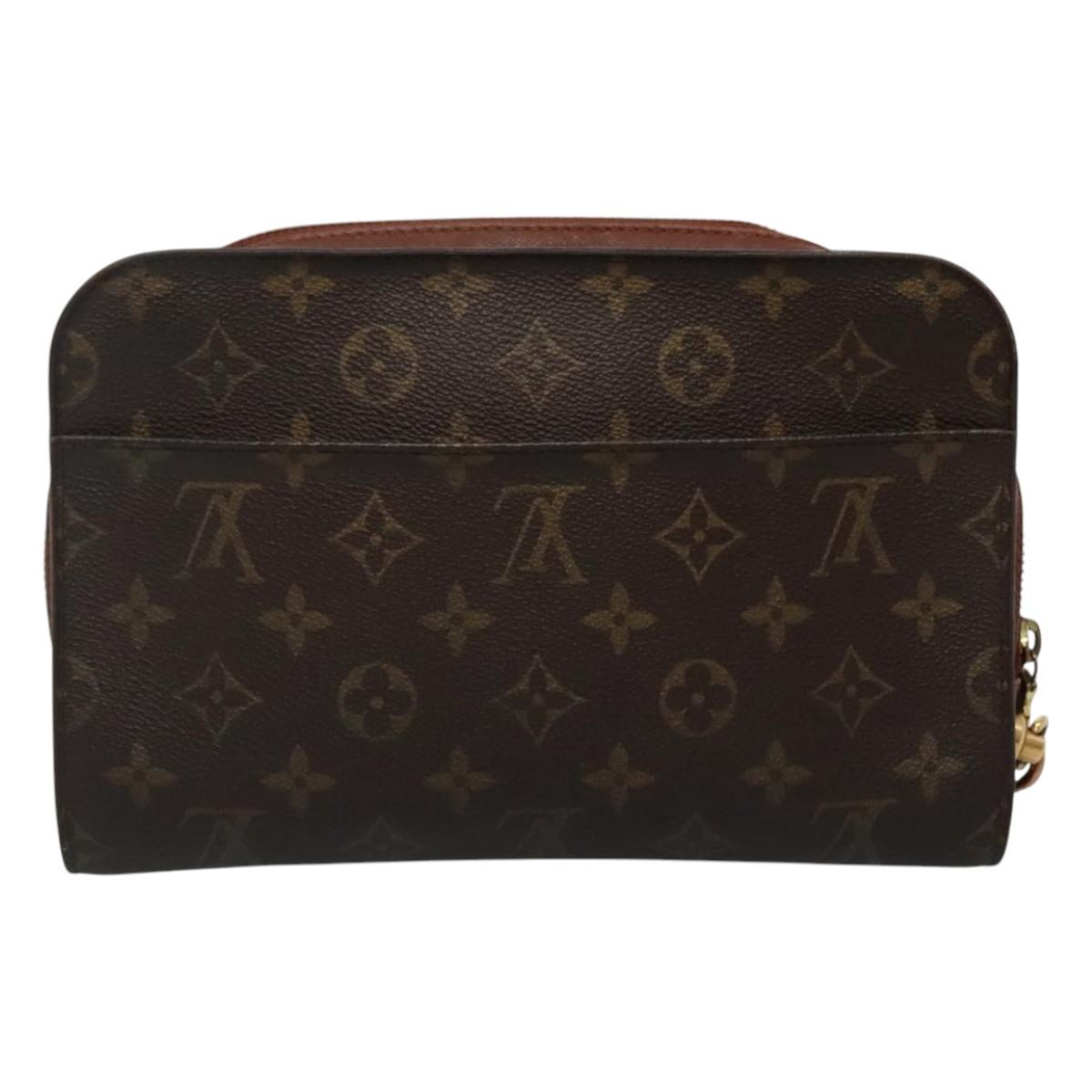 Louis Vuitton Orsay, Brown, Canvas, clutch