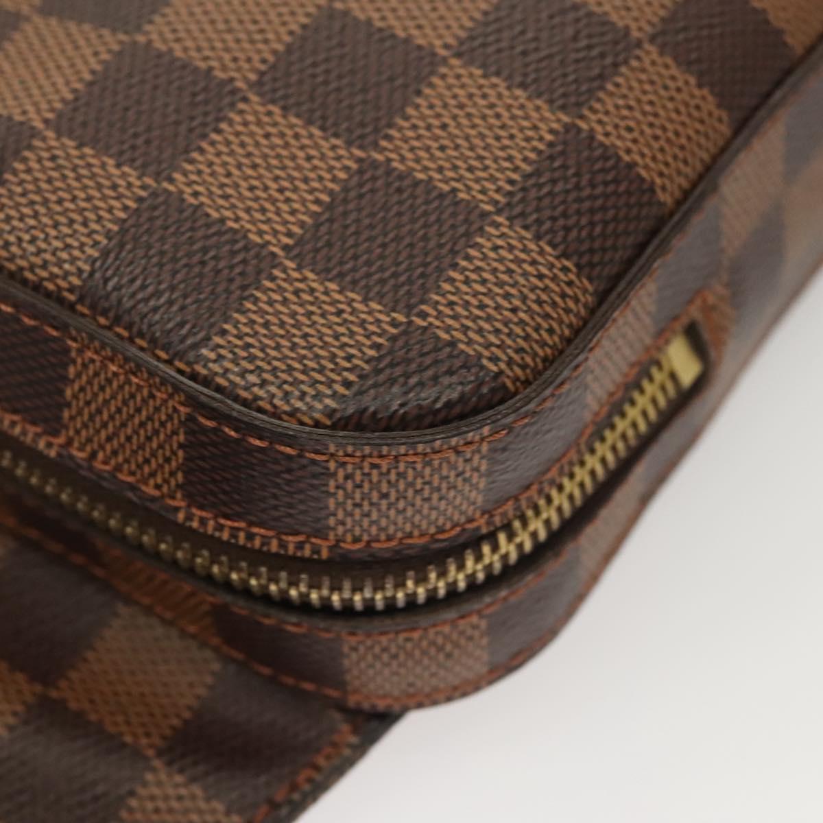 Louis Vuitton Geronimo, Brown, Canvas, shoulder