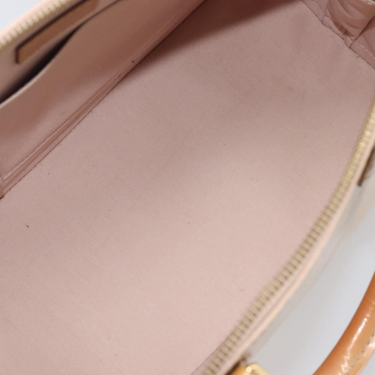 Louis Vuitton Alma Monogram Vernis, Beige, Patent Leather, Handbag