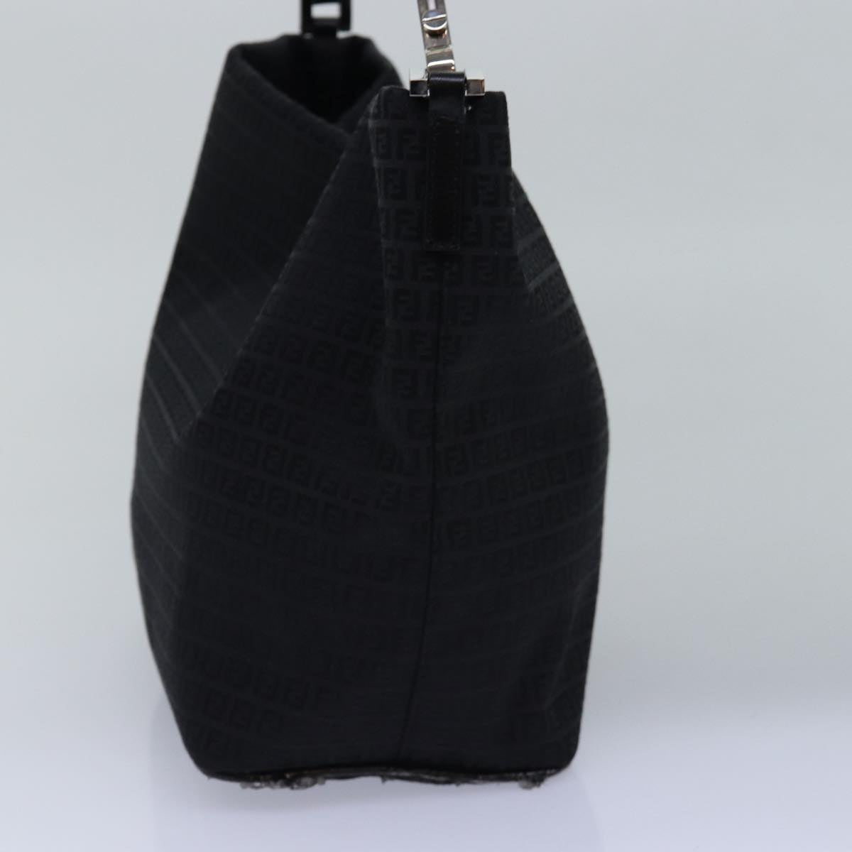Fendi Zucchino, Black, Canvas, handbag