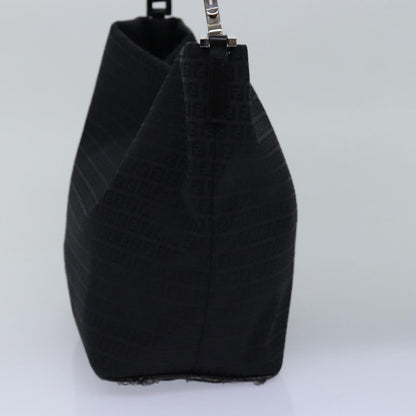 Fendi Zucchino, Black, Canvas, handbag