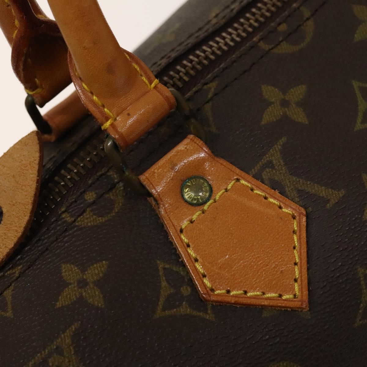 Louis Vuitton Speedy Handbag Monogram Canvas, BROWN, CANVAS, Handbag