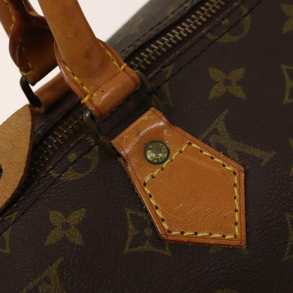 Louis Vuitton Speedy Handbag Monogram Canvas, BROWN, CANVAS, Handbag