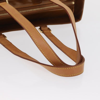 Louis Vuitton Columbus Monogram Vernis, Brown, Patent Leather, Handbag