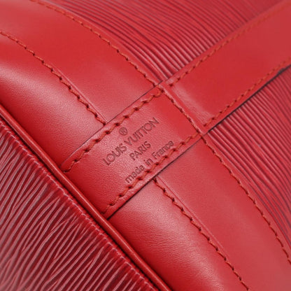 Louis Vuitton Petit Noe Epi Leather, Red, Leather, Handbag