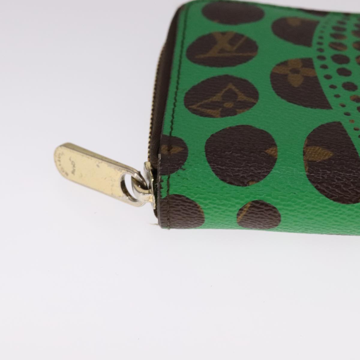 Louis Vuitton Zippy wallet, Green, Canvas, wallet