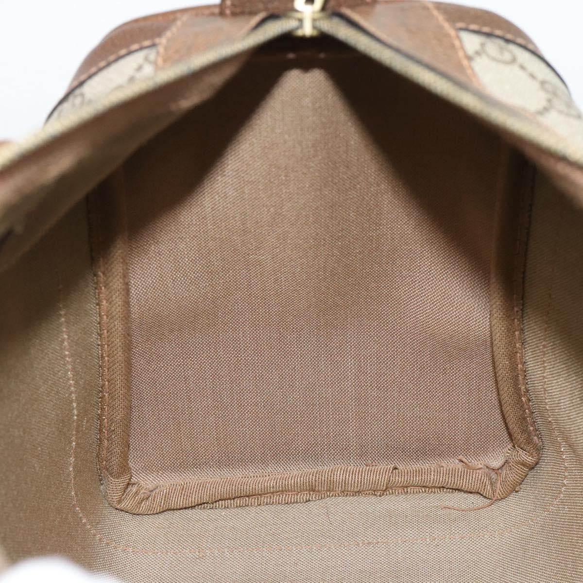 Gucci Vintage Web Boston GG Coated Canvas, Beige, Canvas, Handbag