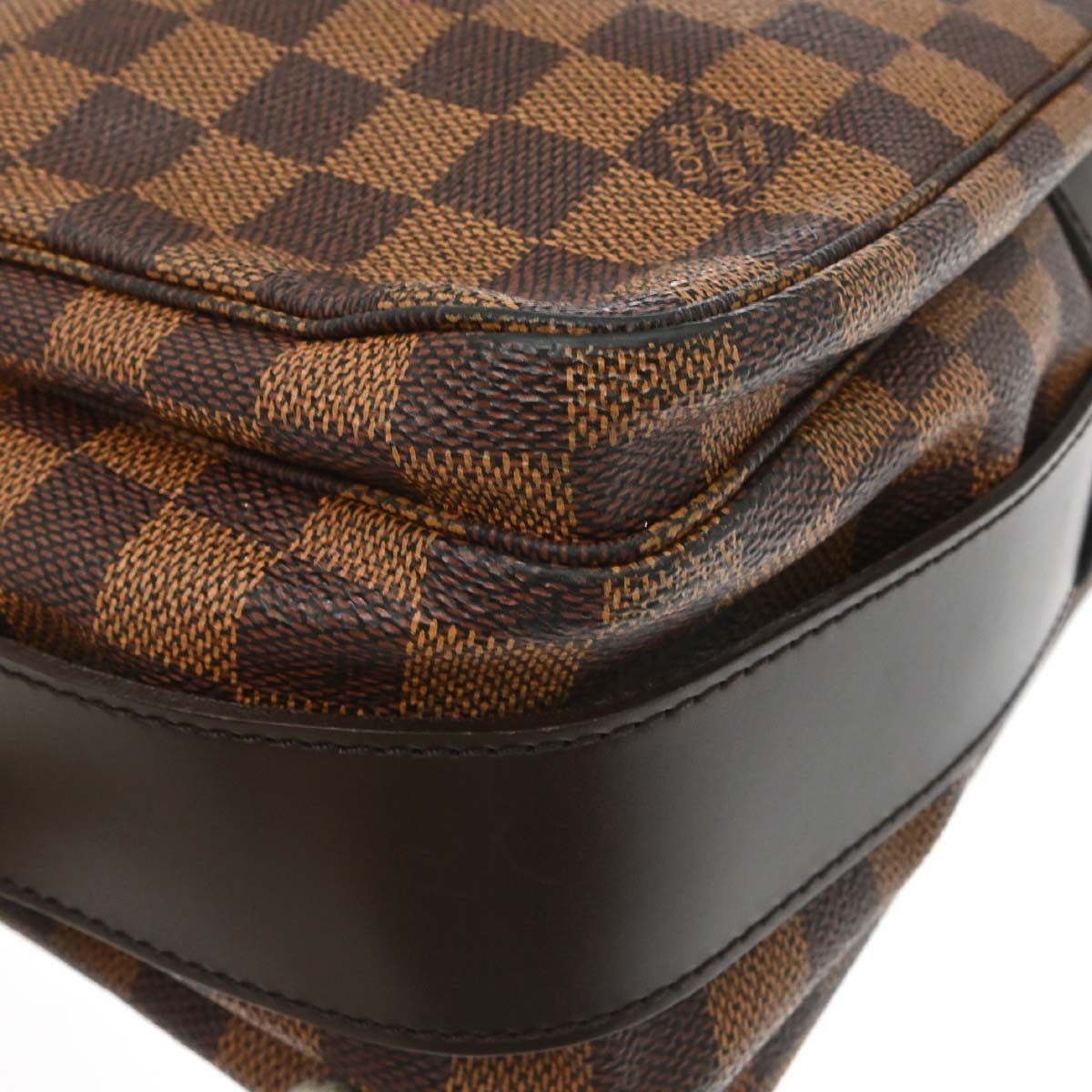 Louis Vuitton Naviglio Damier Ebene, Brown, Canvas, Shoulder Bag