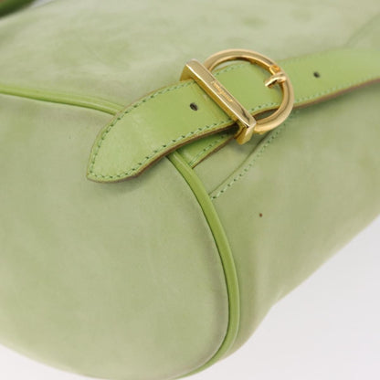 Salvatore Ferragamo Gancini Suede, Green, Suede, Backpack