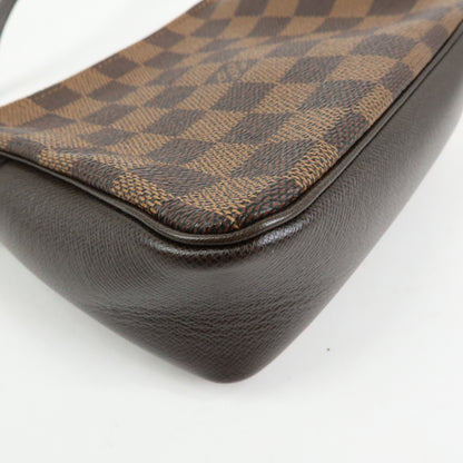Louis Vuitton Trousse Make Up Damier, Brown, Canvas, Clutch