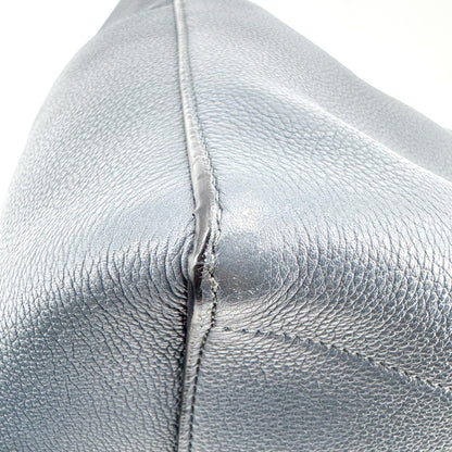 Celine Sangle Seau Calfskin, Navy, Leather, Handbag