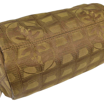 Chanel Travel Line Barrel Nylon, Khaki, Nylon, Travel Bag