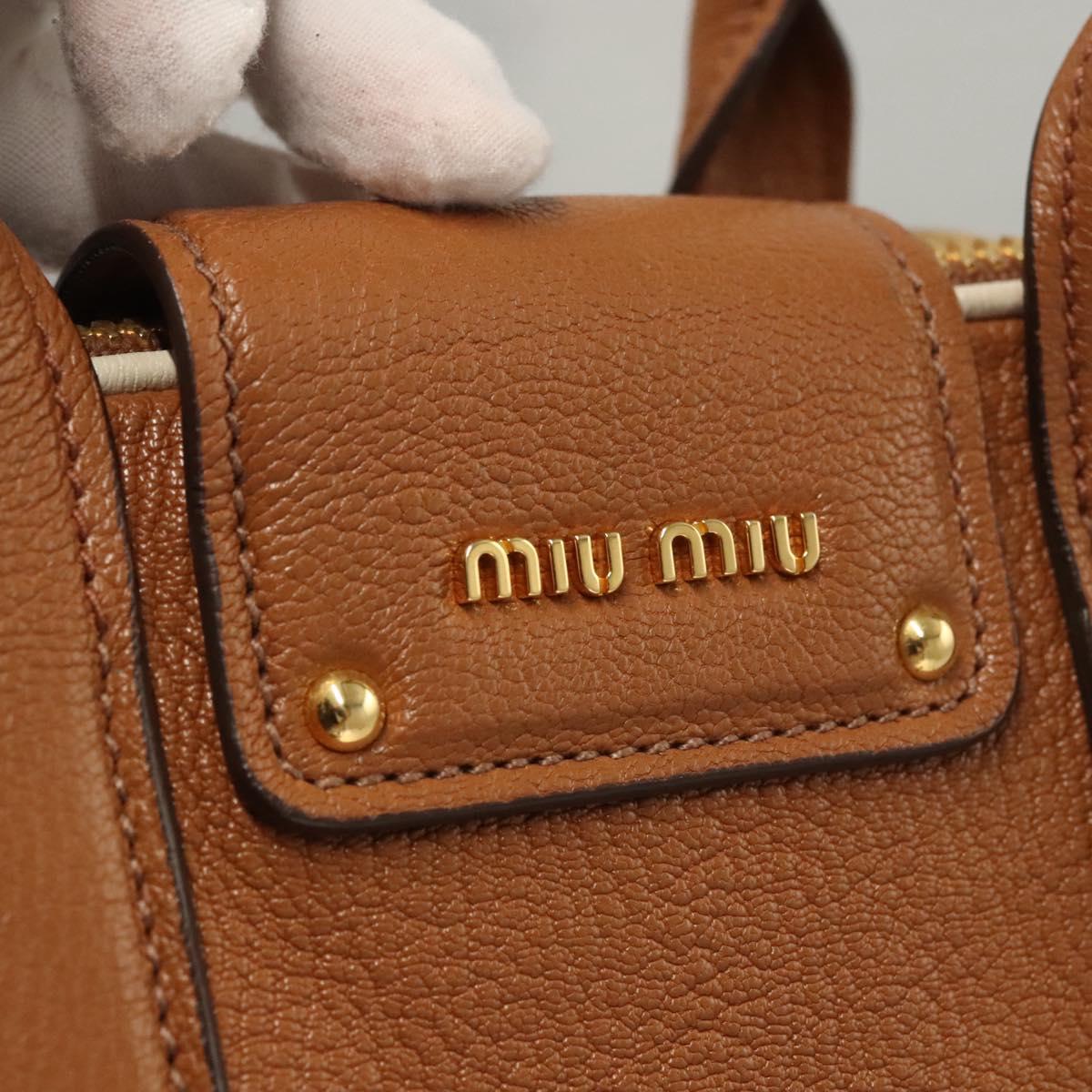 Miu Miu, Brown, Leather, handbag