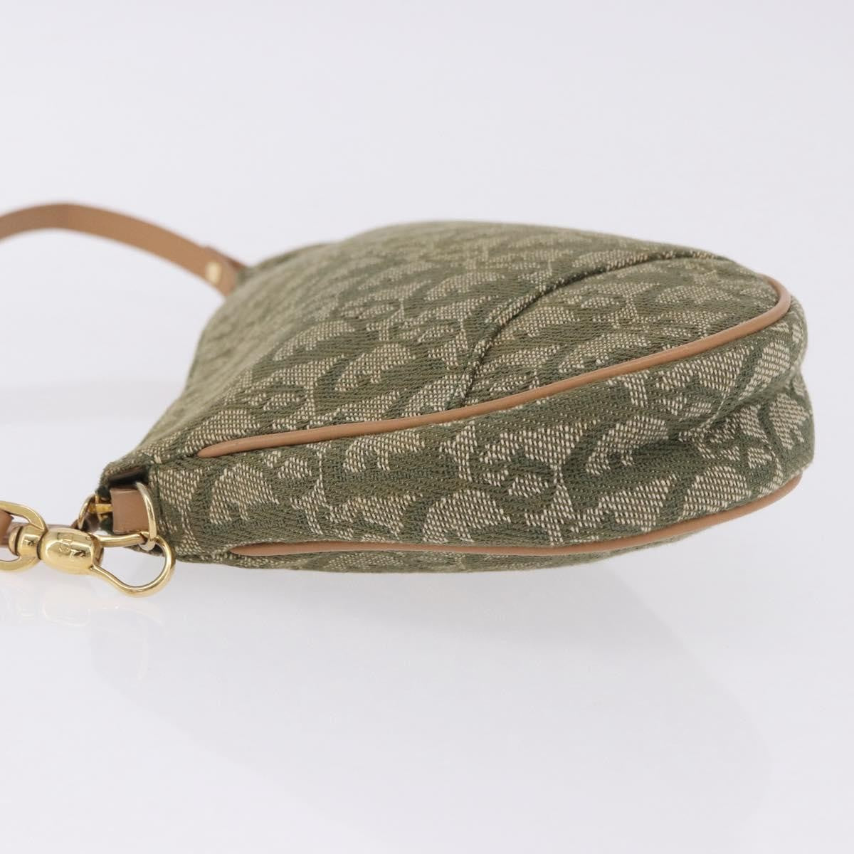 Christian Dior Saddle Canvas, Khaki, Canvas, Handbag