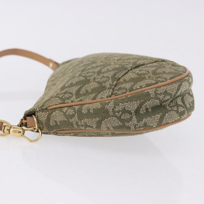 Christian Dior Saddle Canvas, Khaki, Canvas, Handbag