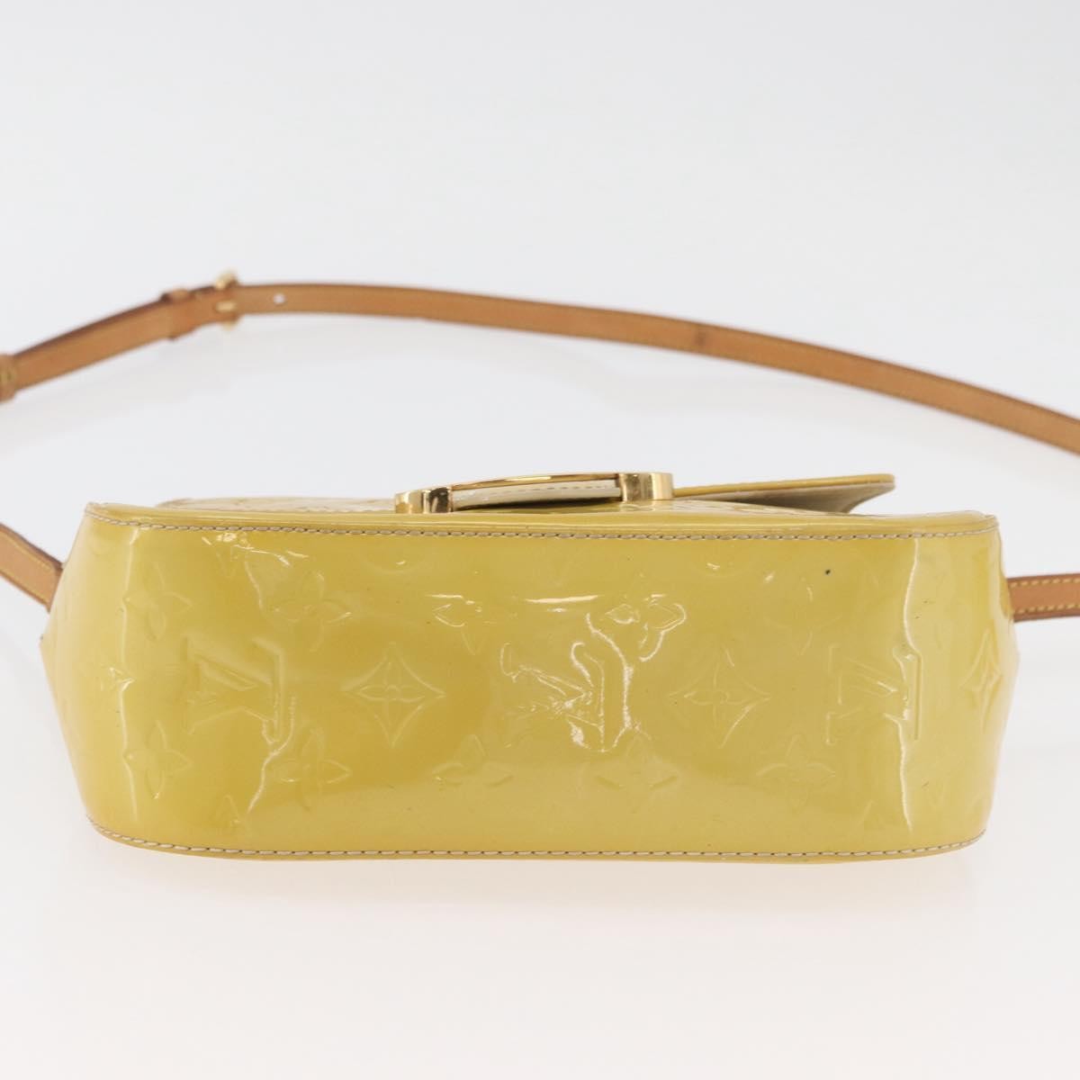 Louis Vuitton Bellflower Monogram Vernis, Yellow, Patent Leather, Shoulder Bag