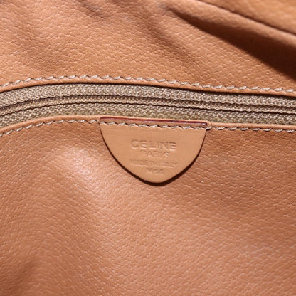 Celine Vintage Macadam Canvas and Leather, Brown, Canvas, Shoulder Bag