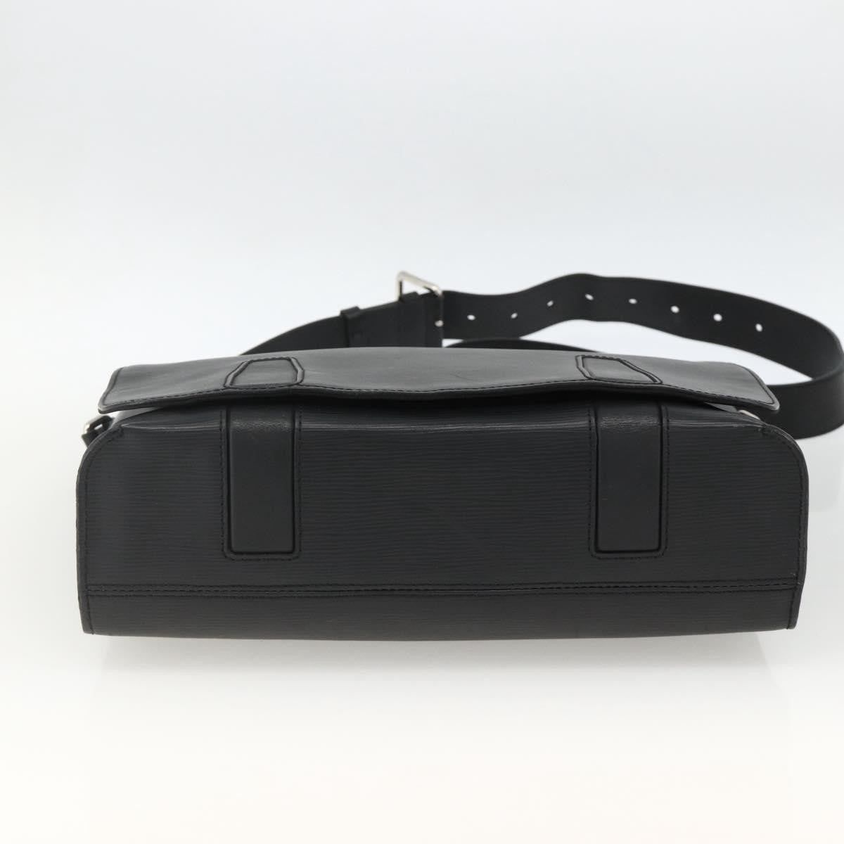 Louis Vuitton Harrington Messenger Epi Leather, Black, Leather, Handbag