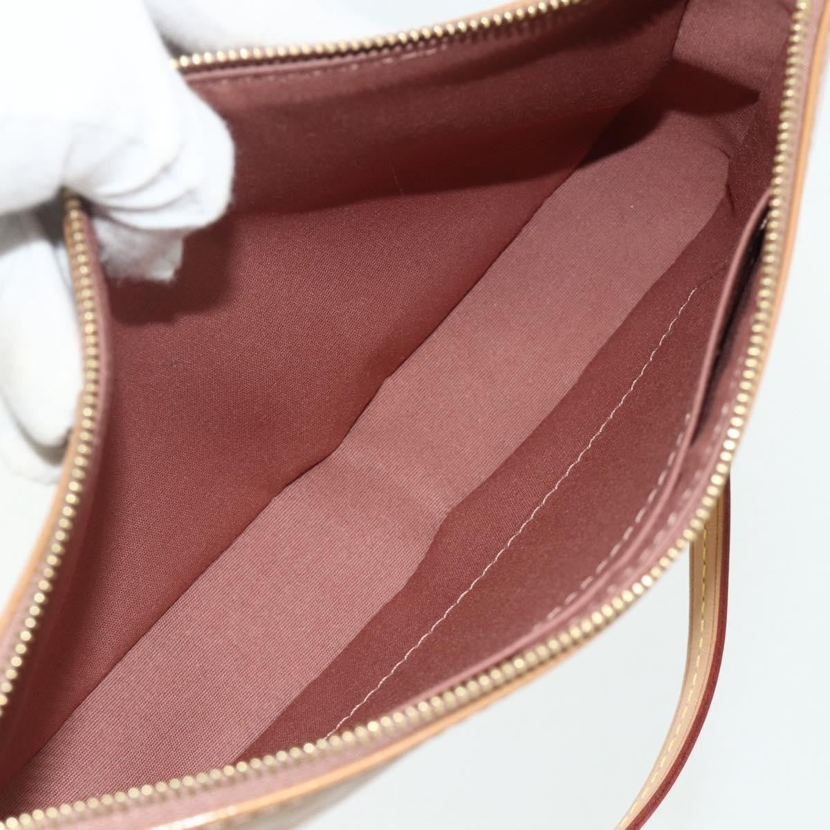 Louis Vuitton Pochette Accessoires NM Monogram Vernis, Brown, Patent Leather, Clutch