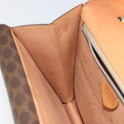 Celine Vintage Top Handle Macadam Canvas, Brown, Canvas, Handbag
