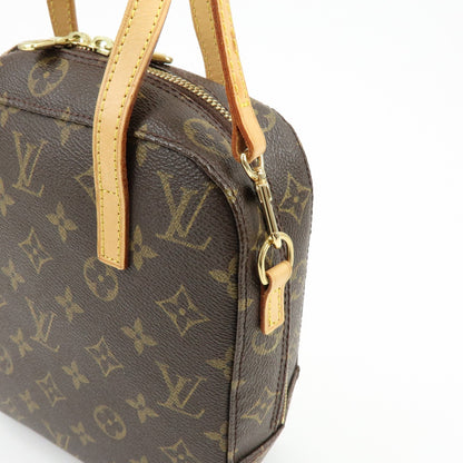 Louis Vuitton Spontini Monogram Canvas, Brown, Canvas, Handbag