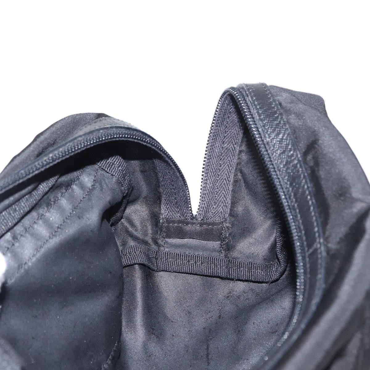 Prada Logo Pouch Nylon, Black, Nylon, Clutch