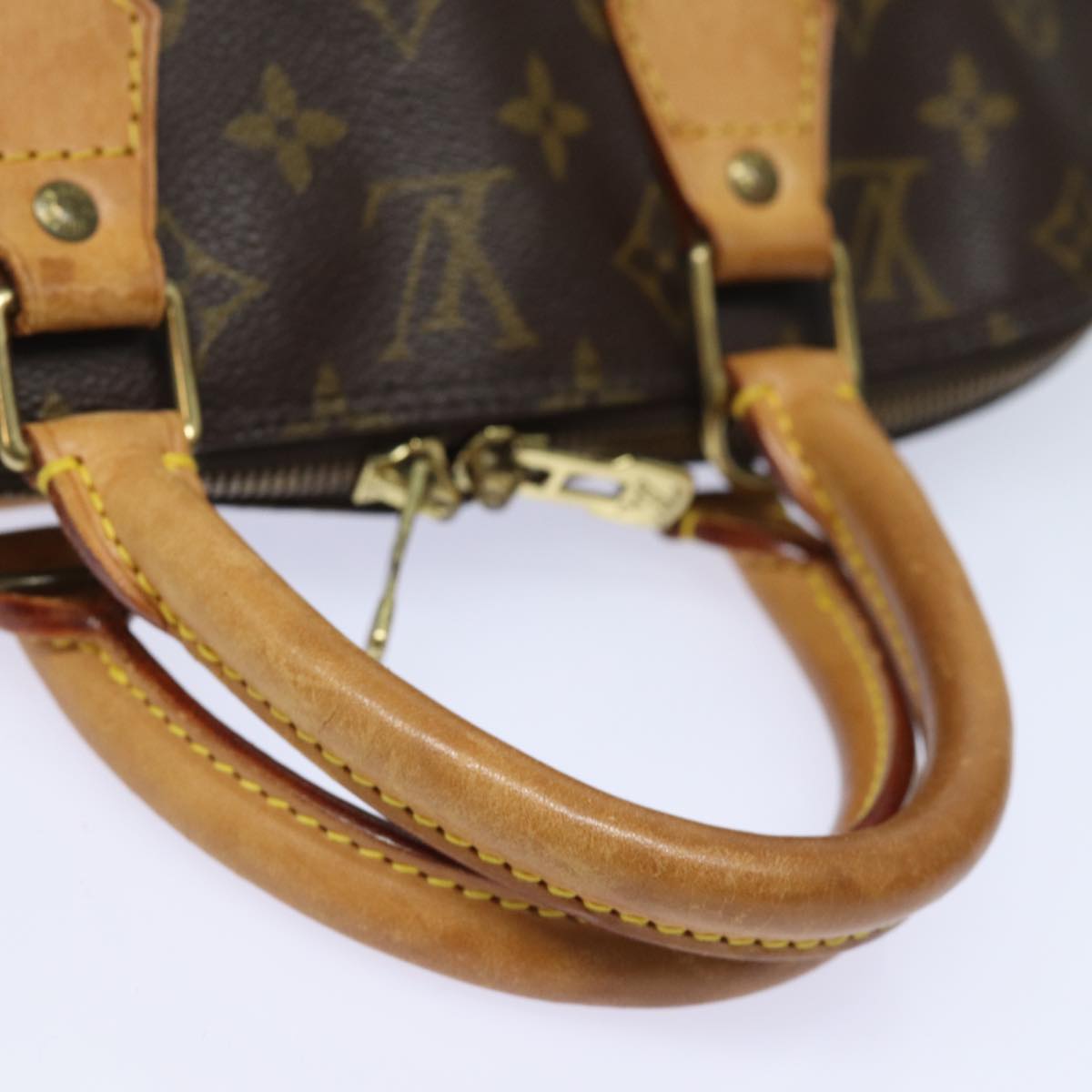 Louis Vuitton Alma, Brown, Canvas, handbag