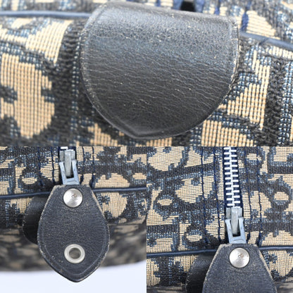 Christian Dior Vintage Trotter Boston Diorissimo Canvas, Navy, Canvas, Handbag