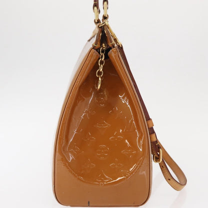 Louis Vuitton Brea Monogram Vernis, Brown, Patent Leather, Handbag