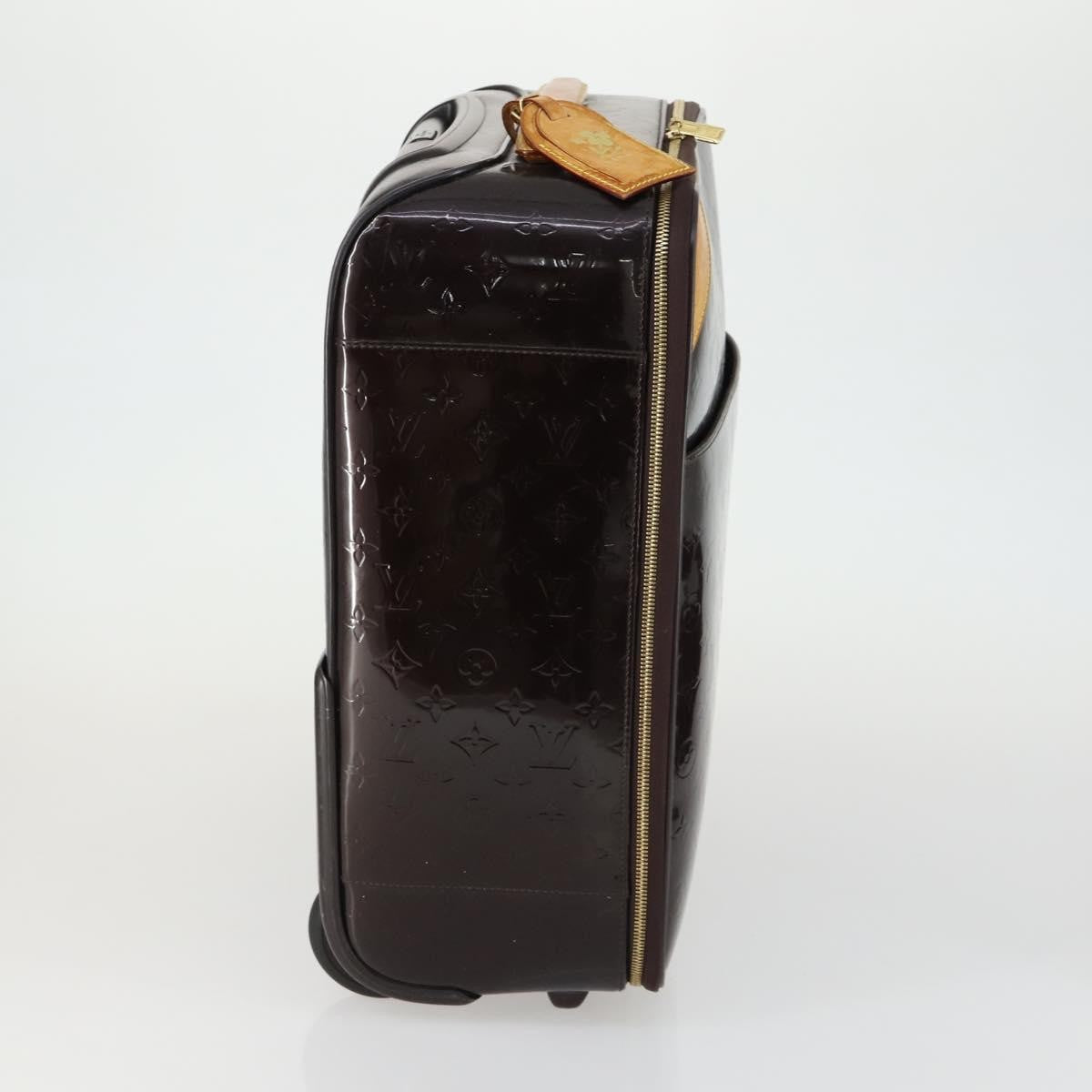 Louis Vuitton Pegase Luggage Monogram Vernis, Brown, Patent Leather, Travel Bag