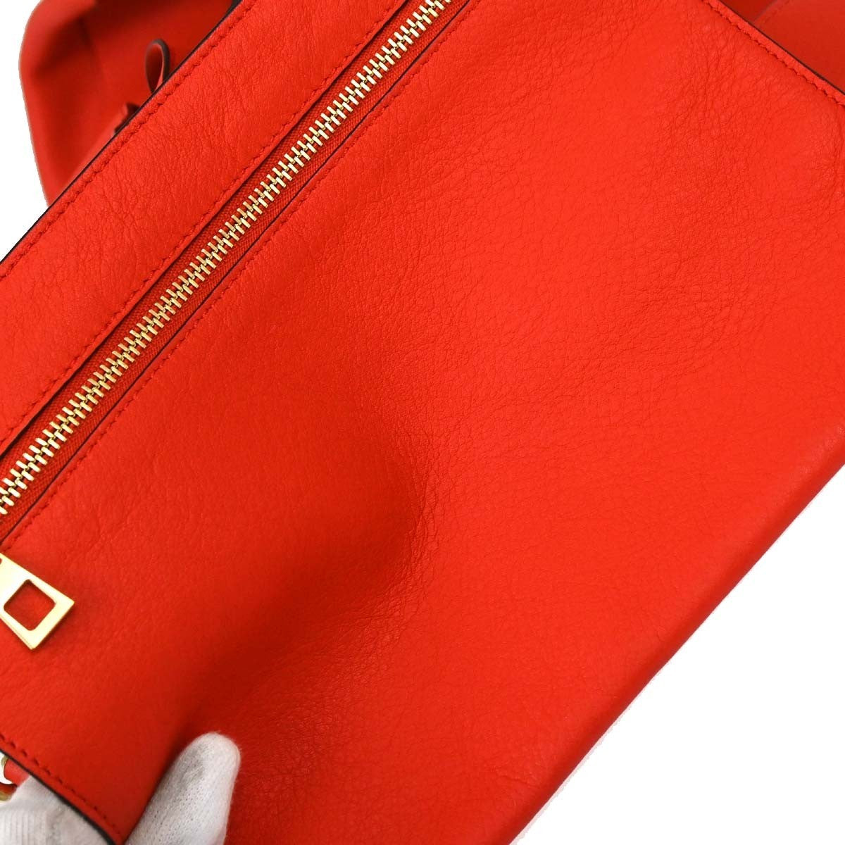 Loewe Hammock Leather, Red, Leather, Handbag