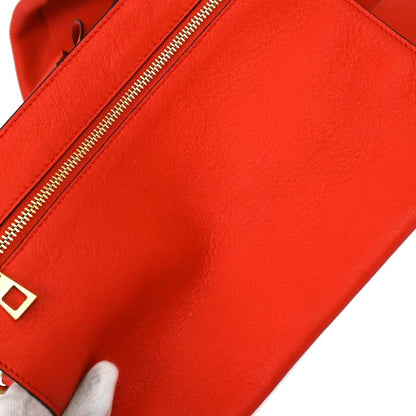 Loewe Hammock Leather, Red, Leather, Handbag
