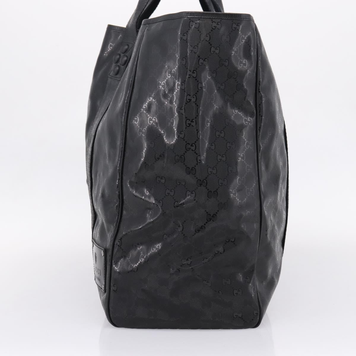 Gucci Indy Tote PVC Leather, Black, PVC, Tote Bag