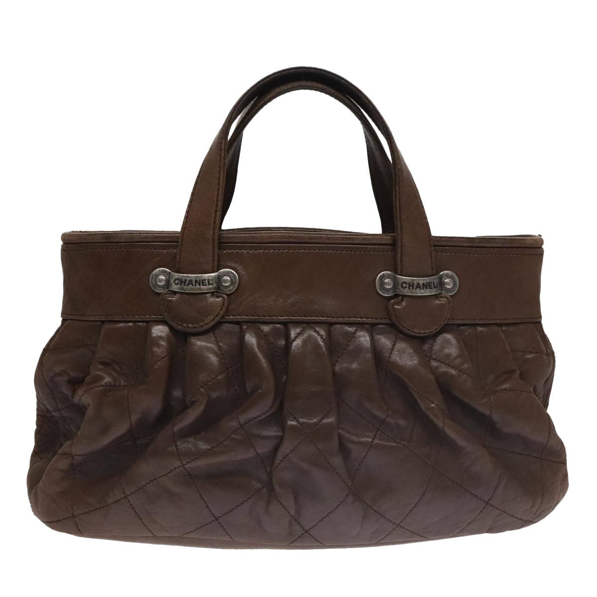 Chanel, Brown, Leather, handbag