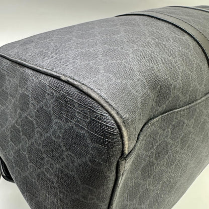 Gucci GG Supreme Carry-On Duffle Bag GG Canvas and Leather, Black, Canvas, Travel Bag