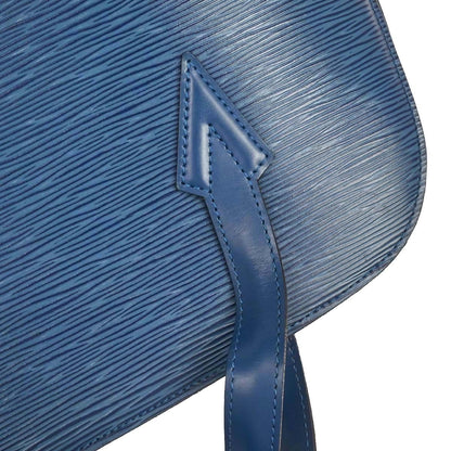 Louis Vuitton Lussac Epi Leather, Blue, Leather, Shoulder Bag