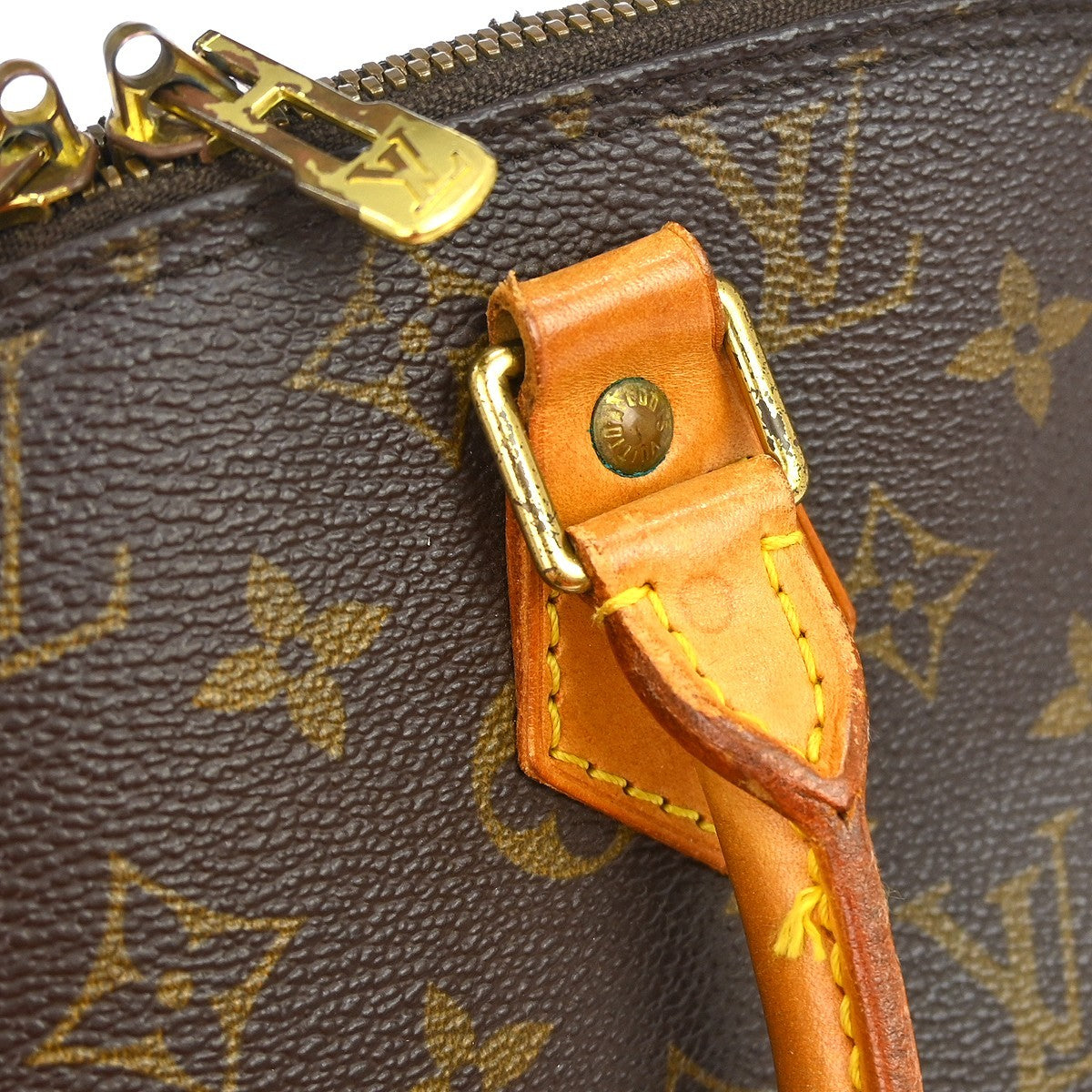 Louis Vuitton Alma Monogram, Brown, Canvas, Handbag