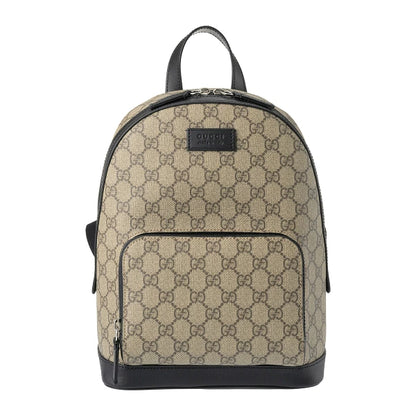 Gucci Front Pocket Backpack GG Coated Canvas, BEIGE, CANVAS, Backpack