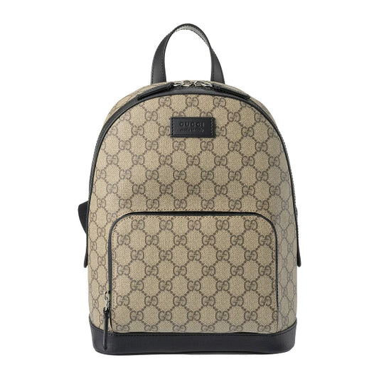 Gucci Front Pocket Backpack GG Coated Canvas, BEIGE, CANVAS, Backpack