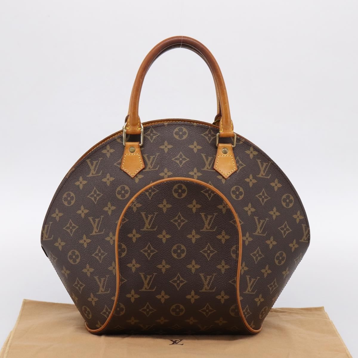 Louis Vuitton Ellipse Monogram, Brown, Canvas, Handbag