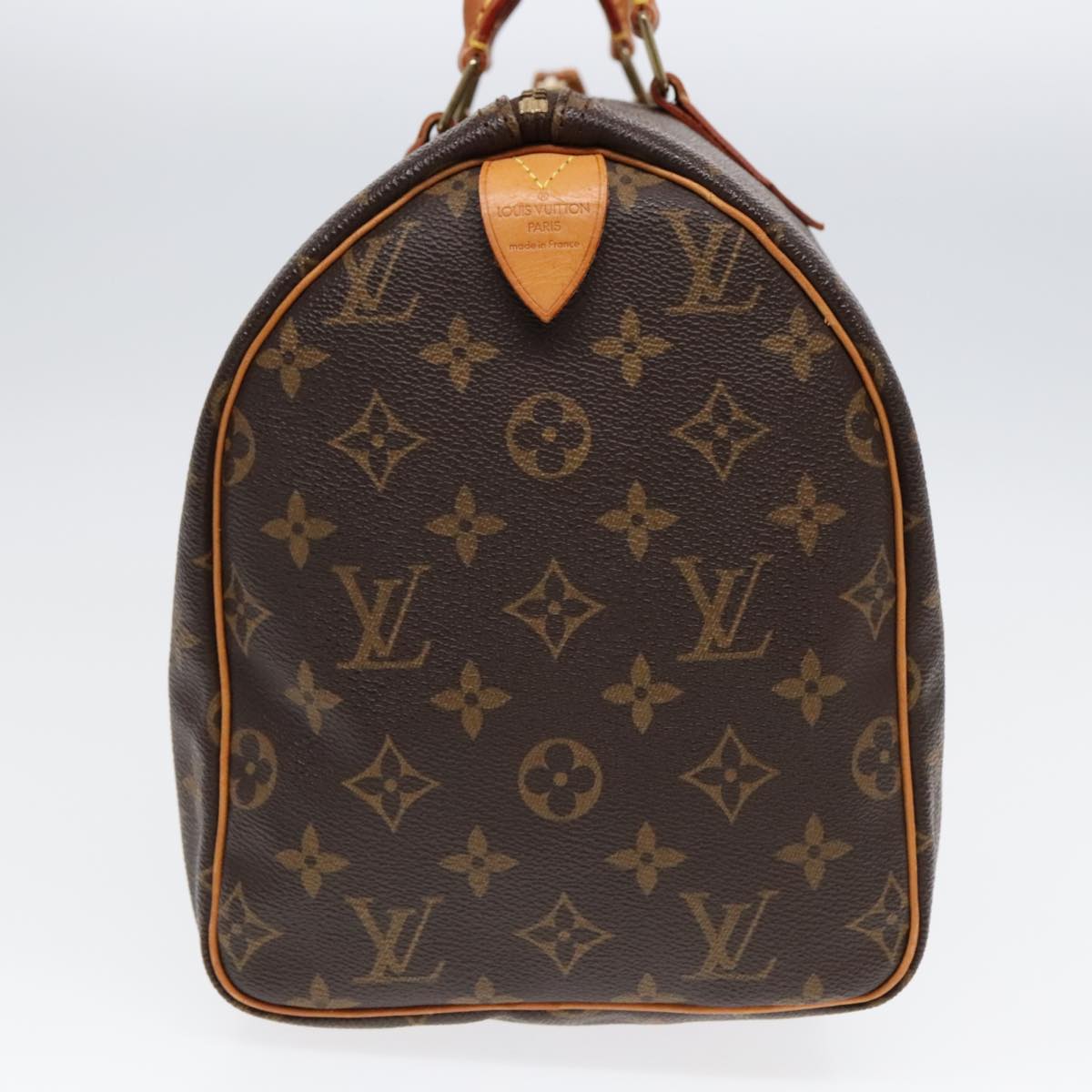 Louis Vuitton Speedy 30, Red, Canvas, handbag