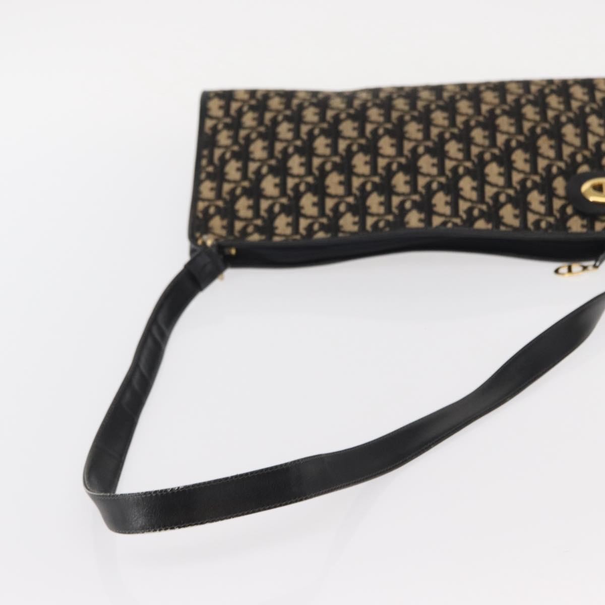 Christian Dior Vintage CD trotter Canvas, Black, Canvas, Shoulder Bag