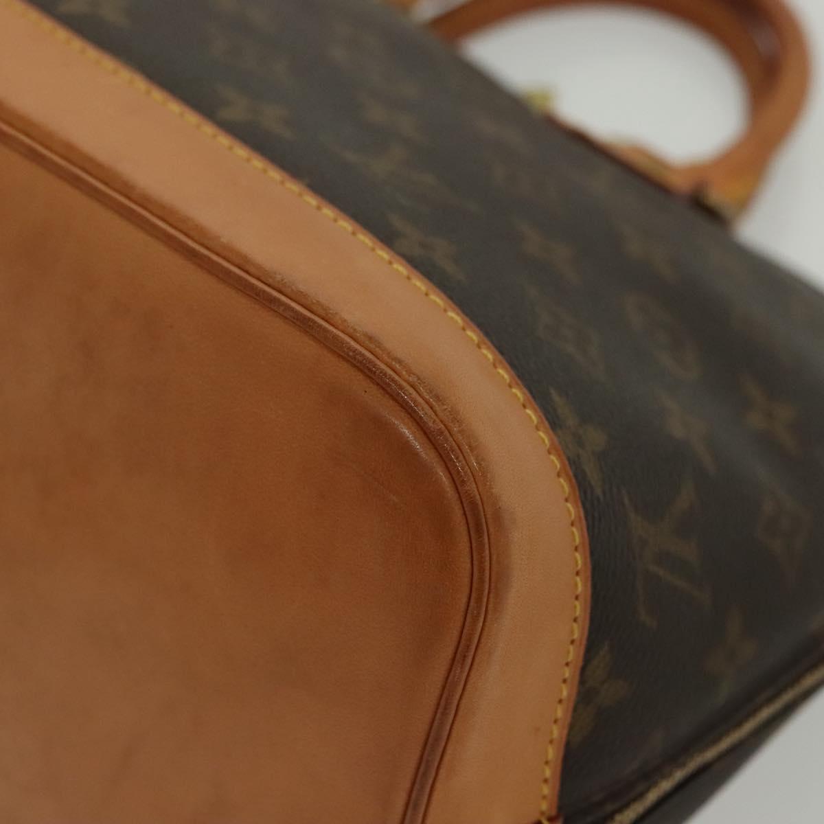 Louis Vuitton Alma Handbag Monogram Canvas, BROWN, CANVAS, Handbag