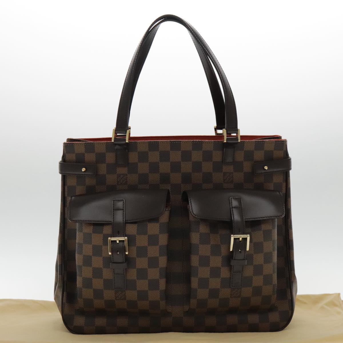 Louis Vuitton Uzes, Brown, Canvas, tote