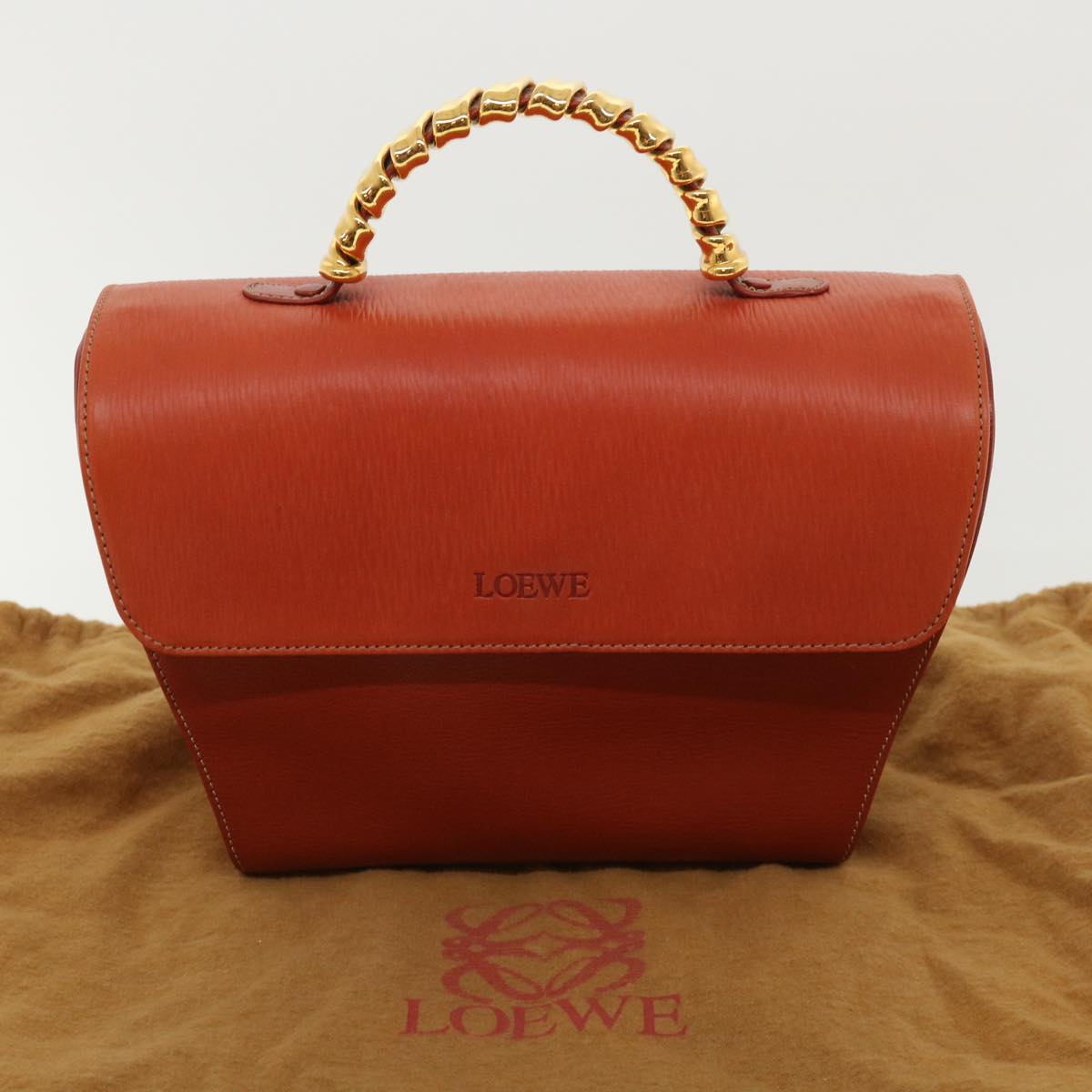 Loewe, Red, Leather, handbag